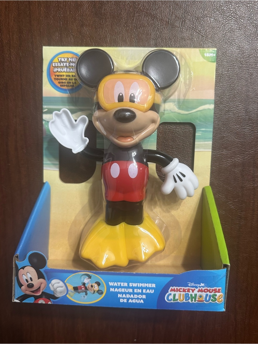 Disney Mickey Mouse Swim Figure - Yellow Red Black White